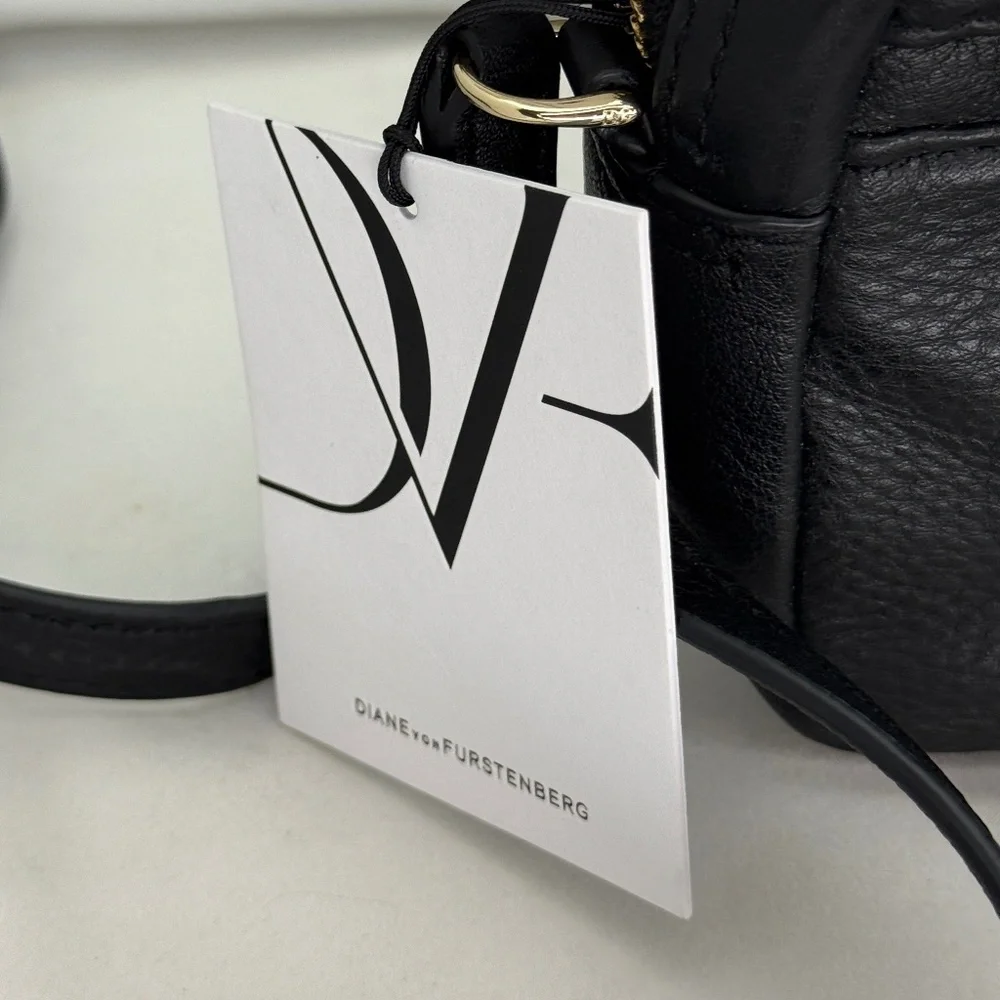 Diane von Furstenberg‎ Milo Mini Leather Bag in Black NWT!